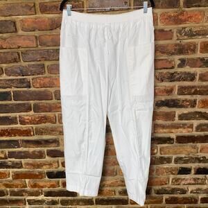 Vintage 80s Continuations White Pull-On Pants Women's Size 18